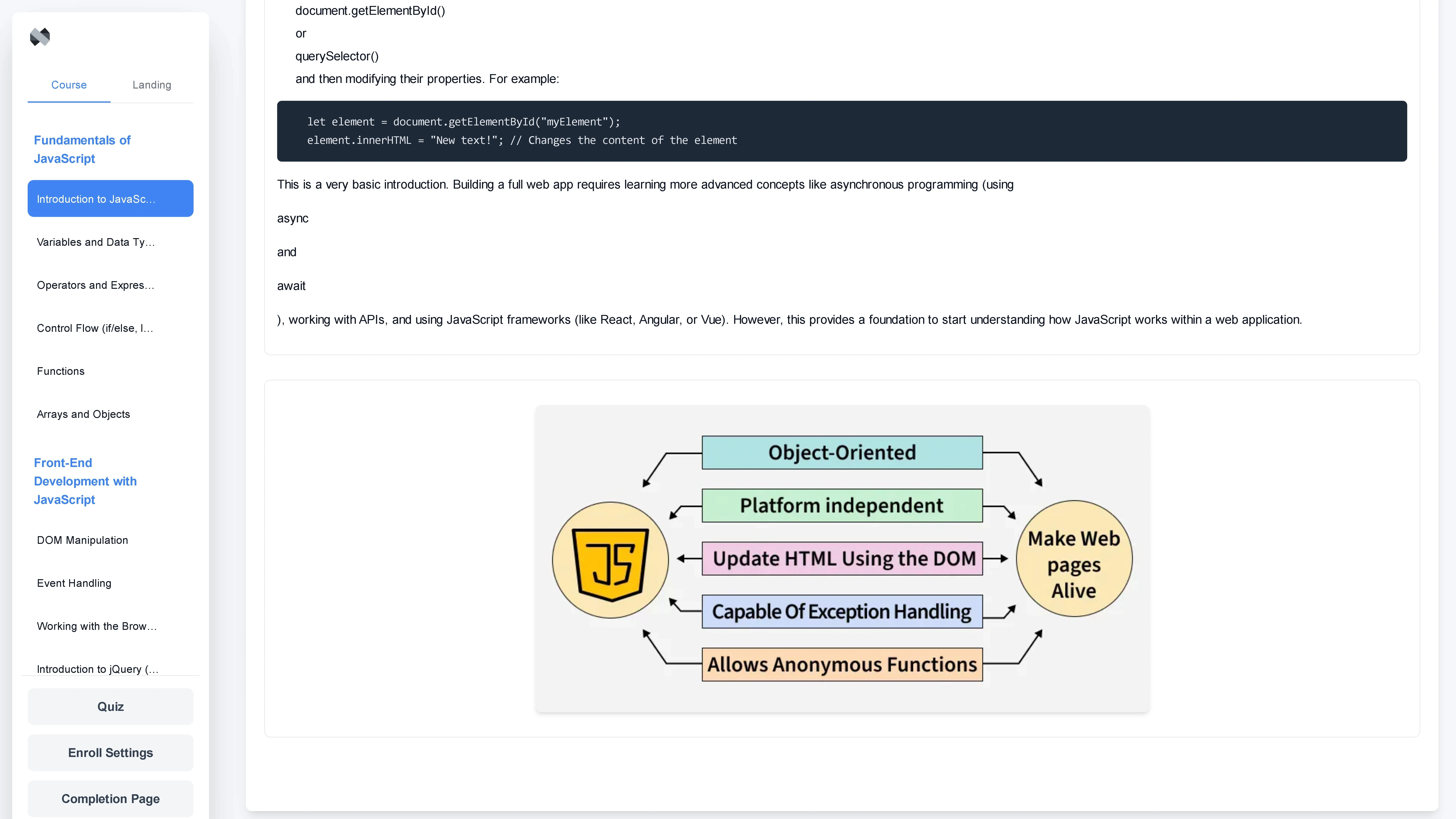 Course Export Feature
