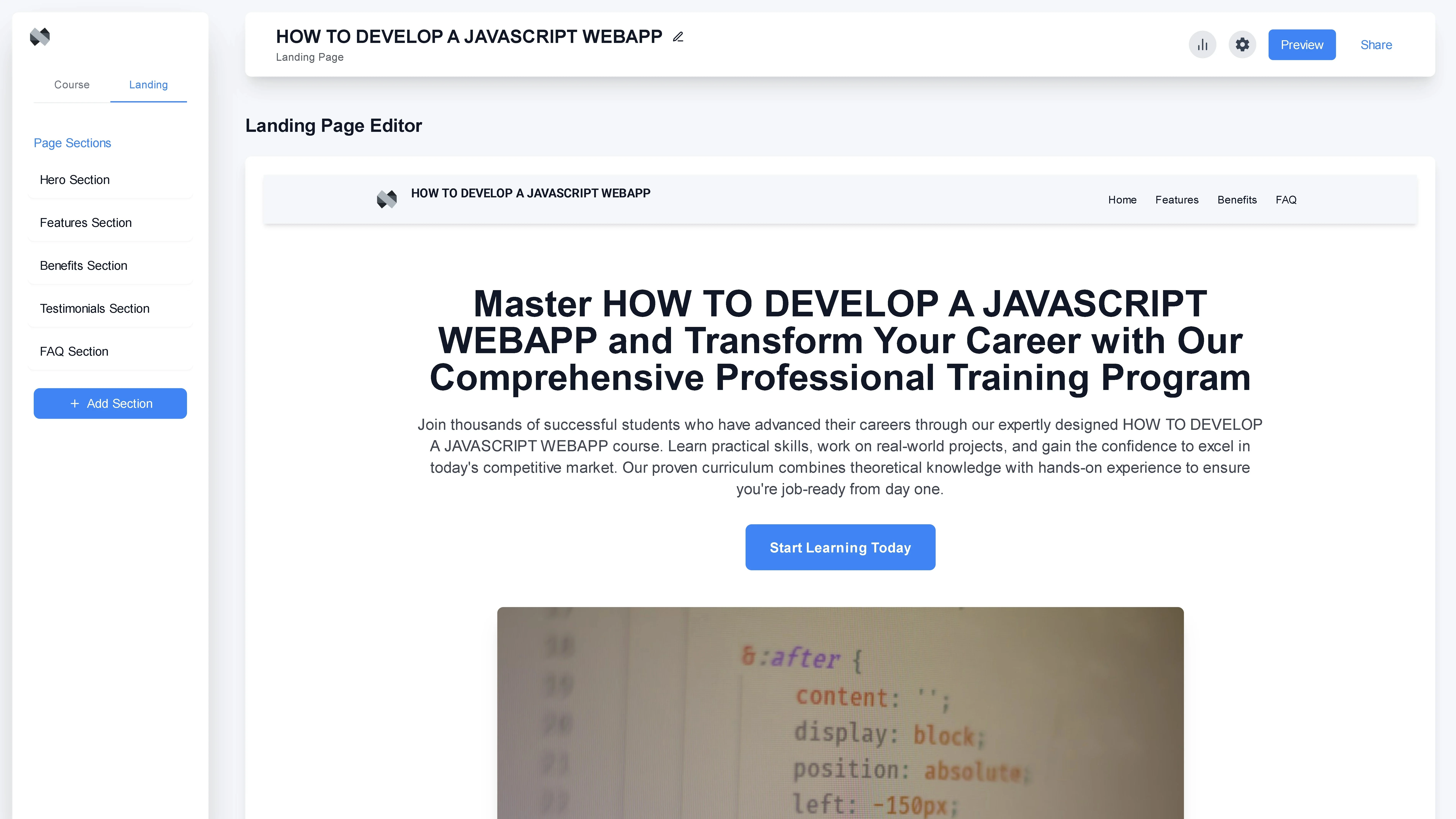 Course Export Feature